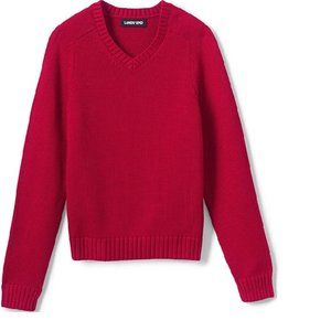 Lands' End Unisex Kids' V-Neck Sweater